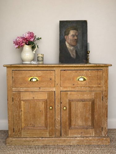 Antique pine cupboard - antique, |