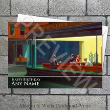 Edward hopper birthday card - hopper,