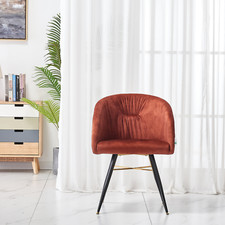 Velvet Dining Chair | Cushioned Padded Seat | Free Next Day Del | Set of 1/2/4/6