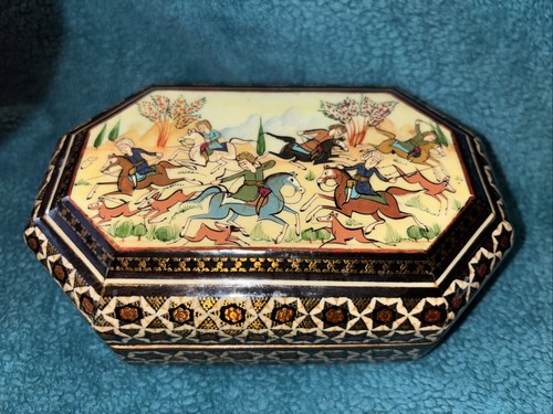 Persian khatam marquetry wood - persian,