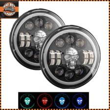 Pair 7" H4 H13 LED Headlights