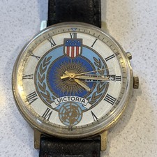 ? Rare Slava Victoria USSR Soviet Wristwatch 555 Wrist Watch 