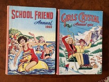 Vintage 1960 School Friend and Girls Crystal Annuals