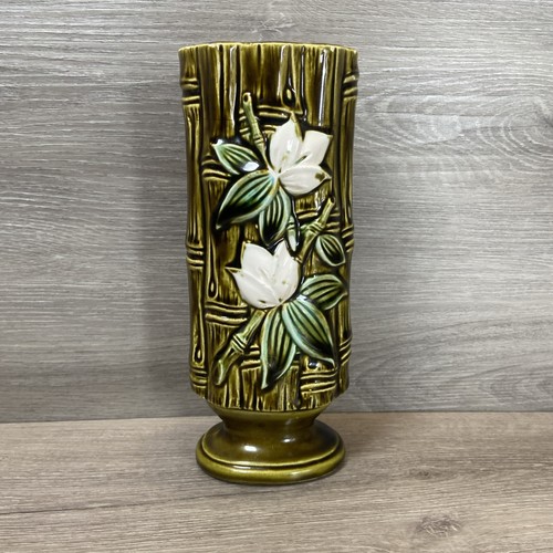 Vintage green bamboo ceramic - vintage,