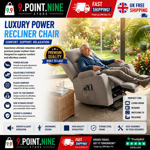 Power lift recliner chair grey - recliner,