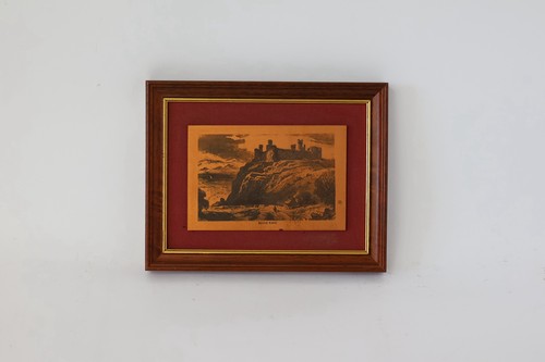 Vintage wooden frame copper - frame,