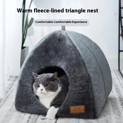 Triangle closed cat bed - triangle,