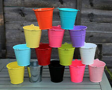11CM METAL TIN HERB FLOWER BUCKET POT PLANTER WEDDING FAVOURS SWEET TREE 