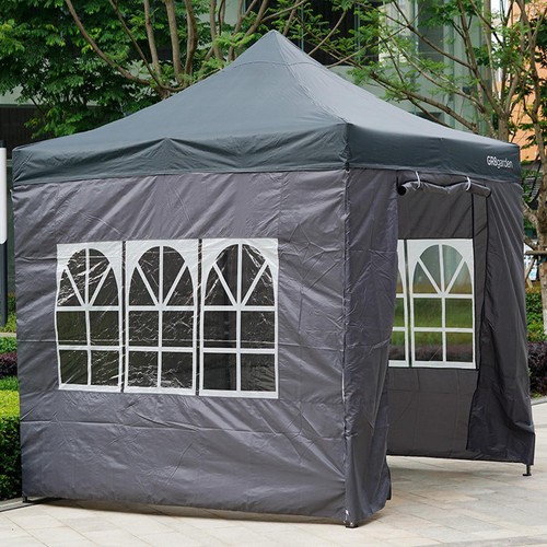 Commercial grey pop gazebo - commercial,