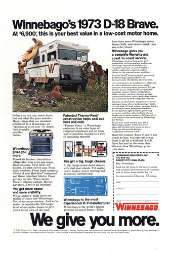 1973 winnebago d18 - 1973, d18: