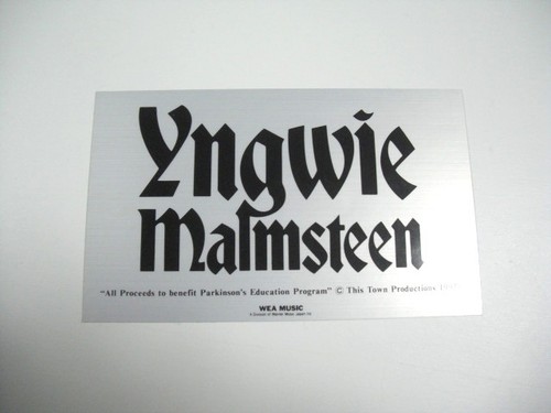 Yngwie malmsteen sticker - malmsteen,