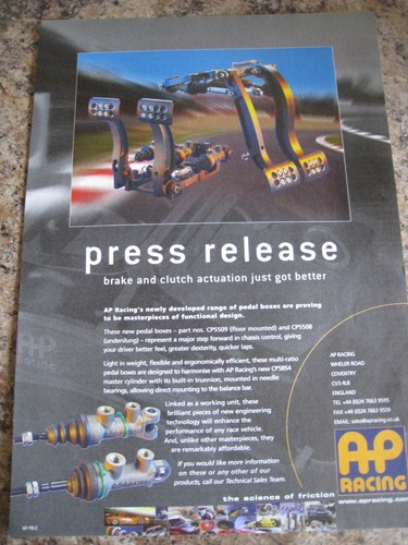 Racing press release brack - racing,