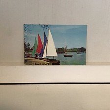 VINTAGE POSTCARD: YACHTS IN