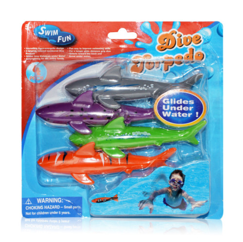 4pcs underwater diving sharks - underwater,