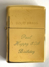 🔥 (New) SOLID BRASS ZIPPO