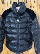 Black Moncler puffer coat