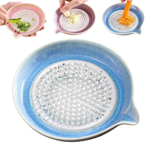 Ceramic ginger grater plate - ceramic,