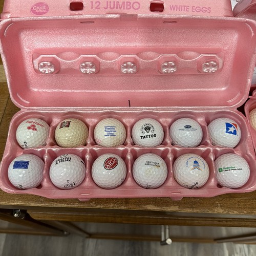Dozen logo golf - logo, balls