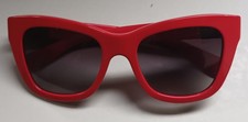 Dolce & Gabbana Red Cat Eye Sunglasses Women Retro D&G Designer Shades Italy