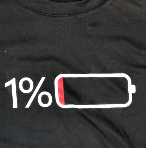 Battery level humor - xl,