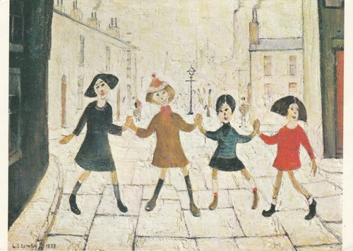 Lowry children playing - l.s.,