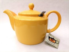 James Sadler Teapot Chatsworth Tea Infuser System Yellow Ceramic 6 Cup