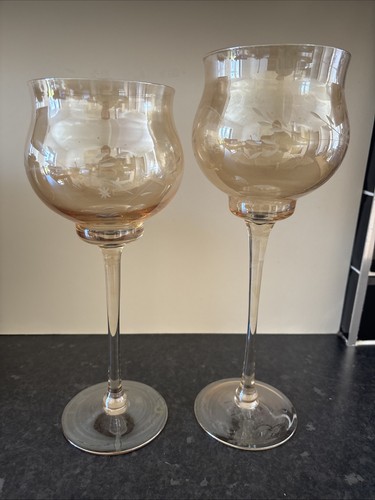 Vintage glass stemmed - 2,