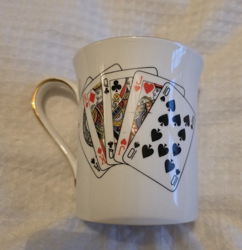 Vintage poker cards mug - vintage,