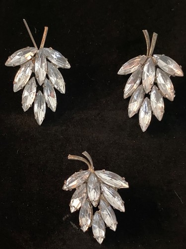 Vintage brooch earrings - vintage, &