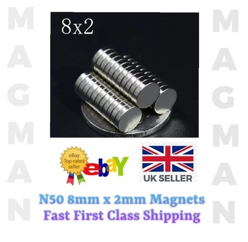 8mm 2mm strong magnets - 8mm,