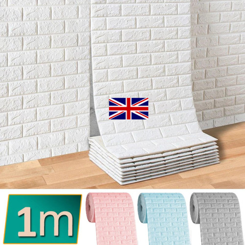 Foam brick wallpaper self - 3d,