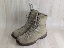 MEINDL Men's Combat Boots UK 10 Beige Desert Leather Lace-Up Durable Outdoor