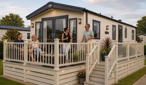 Static caravan for - caravan, on