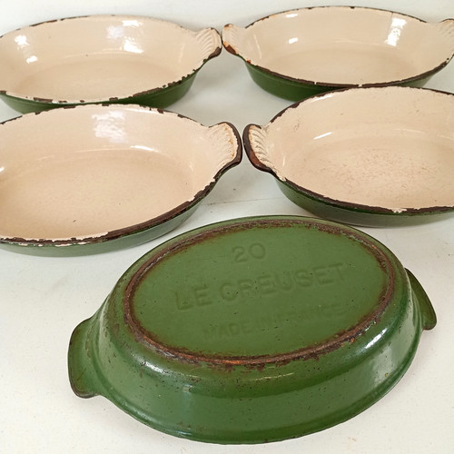 Creuset oval green cast - x, le