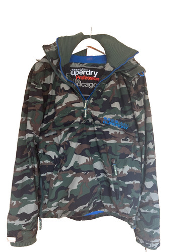 Superdry mens small green camo - mens,