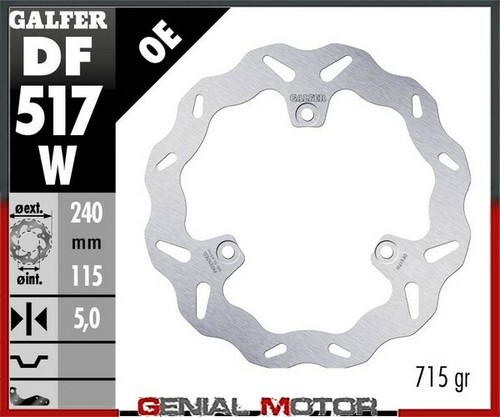 Galfer rear brake disc wave - galfer,
