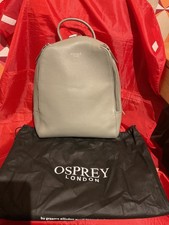 Osprey, London. Original Leather Backpack, Olive.with dust cover bag