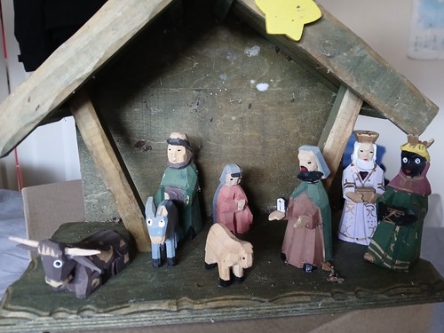 Vintage premier nativity set - vintage,