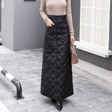 Lady Thick Puffer Long Skirt