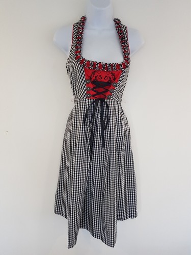 Vintage dress black - vintage, red