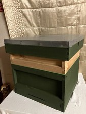 National Beehive with Frames with Wired Foundation,  inc Brood Box +Super CEDAR.
