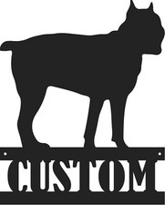 Personalised Cane Corso Metal Wall Art Dog Lover Gift Custom Memorial Kennels