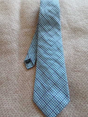 Thomas nash checked blue tie - nash,