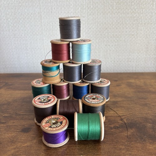 Vintage sylko wooden reels - sylko,
