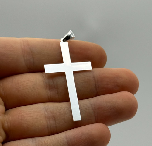 Solid 925 sterling silver - silver, 25mm