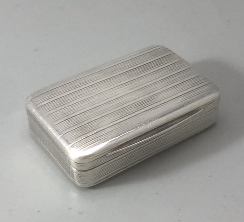 George iii silver - snuff, box
