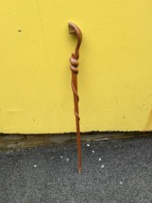 Vintage antique handmade wooden cobra walking stick