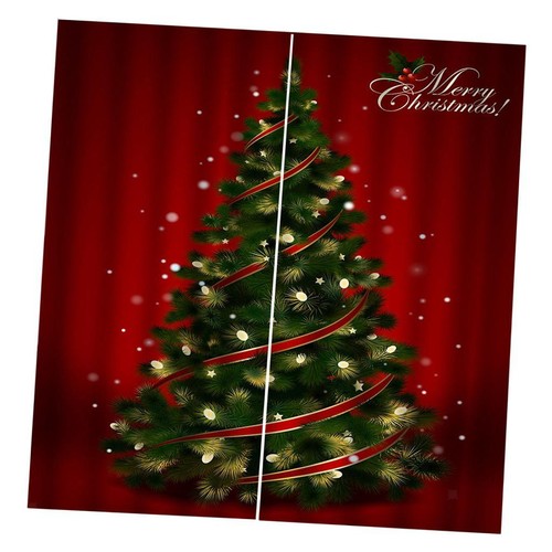 100x140cm christmas curtains - christmas,