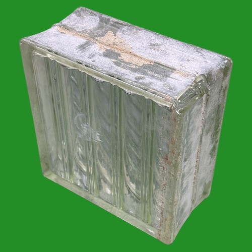 Used clear glass brick - glass, brick/block