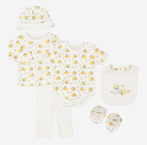 Bebe bonito 6pc cotton - cotton, outfit